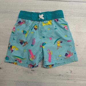 Cat & Jack kids blue surfing beach swim shorts 2T